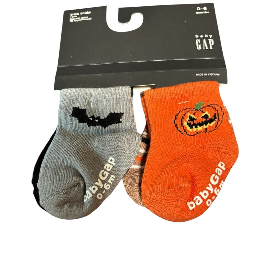 Baby Gap NWT 4 pair Halloween Socks 0-3 months